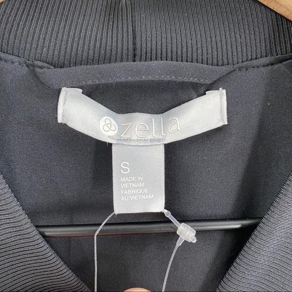 Zella- Black Lightweight Active Jacket 2 Pocket - Picture 4 of 7